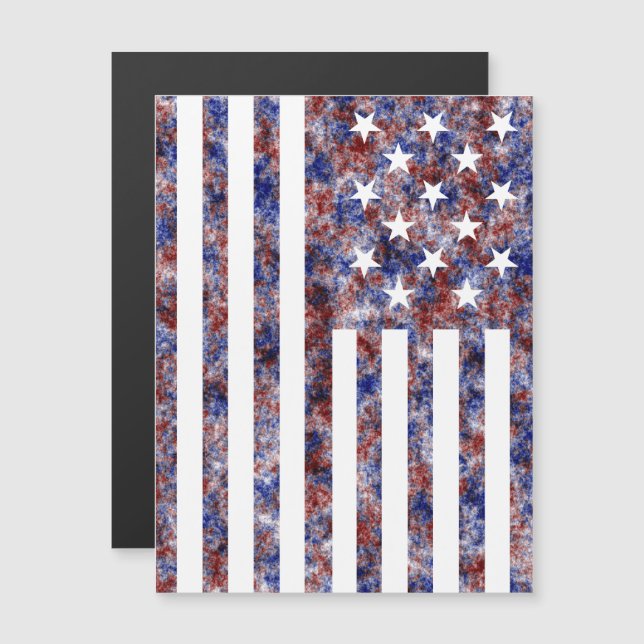 Bandeira Americana Colorida com Estrelas e Listras (Frente/Verso)
