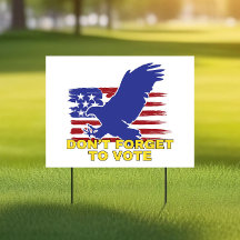 Bandeira Americana com Palavras - Não se esqueça d