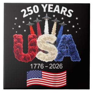 Bandeira Americana de Aniversário de 250 anos dos
