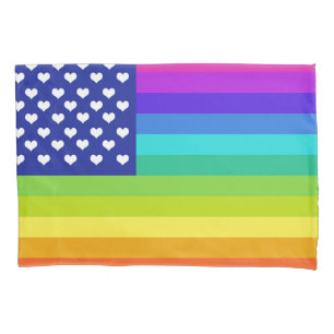 Bandeira americana do amor do arco-íris