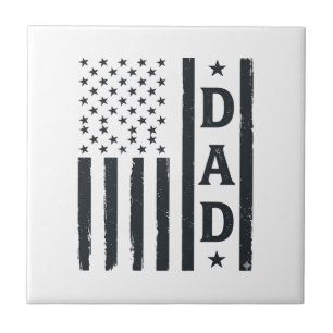 Bandeira Americana do Papai Vintage Design Vetoria