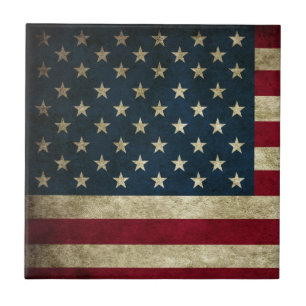 Bandeira americana dos EUA do Grunge patriótico d