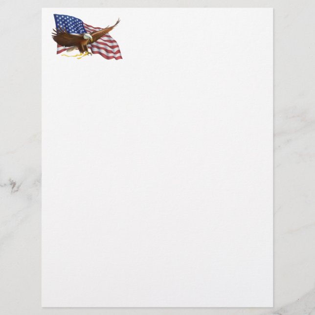 Bandeira Americana e Águia (Frente)