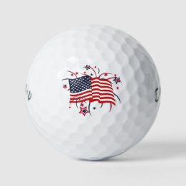 Bandeira Americana e Fireworks