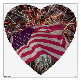 Bandeira Americana e Fireworks