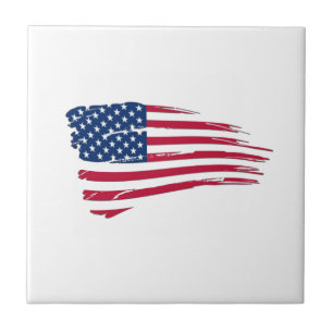 Bandeira americana esfarrapada