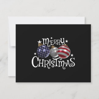 Bandeira Americana Feliz Natal Enfeites de Árvore