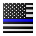 Bandeira americana fina de Blue Line<br><div class="desc">Blue Line fino. Presente perfeito para o recolhimento,  o memorial,  a relembrança e algumas ocasiões especiais.</div>