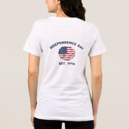 Bandeira Americana Floral 4 de Julho de 1776