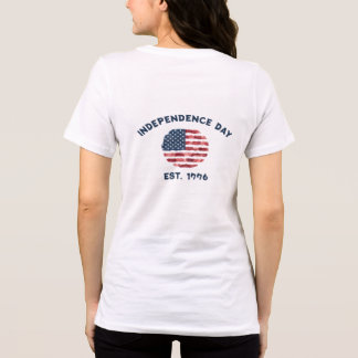 Bandeira Americana Floral 4 de Julho de 1776