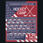 Bandeira Americana, Folheto Publicitário do Campo<br><div class="desc">Bandeira Americana,  Bandeiras Publicitárias Do Campo De Hockey Pela Loja De Cartão de visita.</div>
