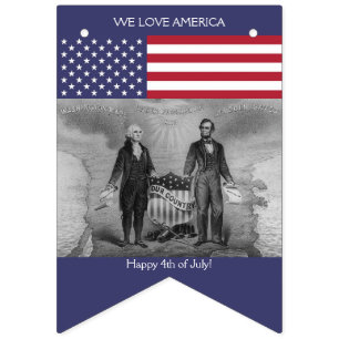 Bandeira americana George Washington Abraham