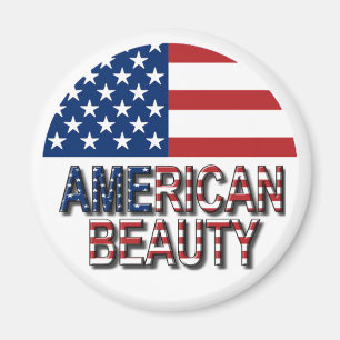 Bandeira Americana - imã de geladeira de Beleza A