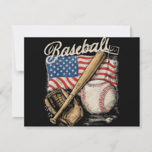Bandeira Americana Jogador de Beisebol Bat Fan Cat