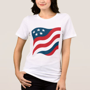 Bandeira Americana Moderna Ondulante 4 de Julho