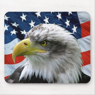 Bandeira americana Mousepad da águia americana