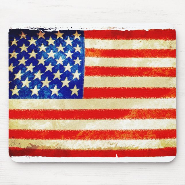 Bandeira americana mousepad o 4 de julho (Frente)
