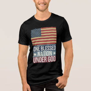 bandeira americana Nação abençoada Patriótico lega