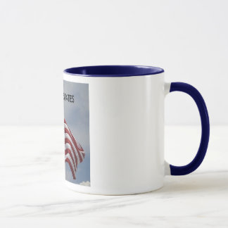 Bandeira americana, os ESTADOS UNIDOS, caneca