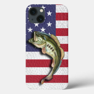 Bandeira Americana Patriótica Pesca de Largemouth