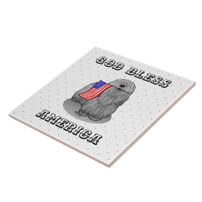 Bandeira Americana Patriótica USA Puli Dog (cinza) (Lateral)