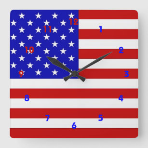 Bandeira Americana - Relógio de Parede