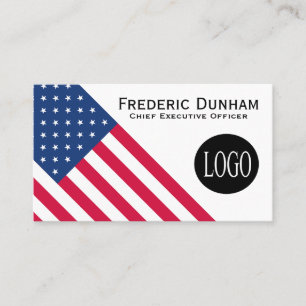 Bandeira Americana Seus Cartões de visitas De Logo