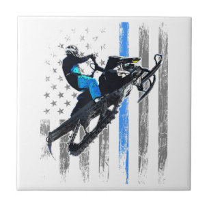Bandeira Americana Snowmobile Shirt Men Snowmobile