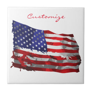 Bandeira americana Thunder_Cove do vintage