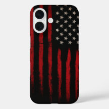 Bandeira Americana Vermelha e Preta