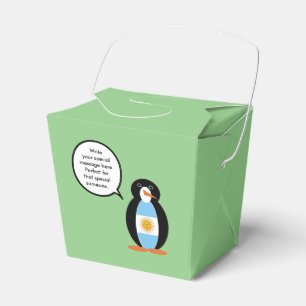 Bandeira Argentina Pinguim Sra. Fala Caixa de Viag