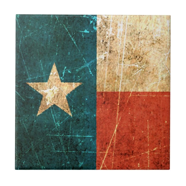 Bandeira arrastada e vestida de Texas (Frente)