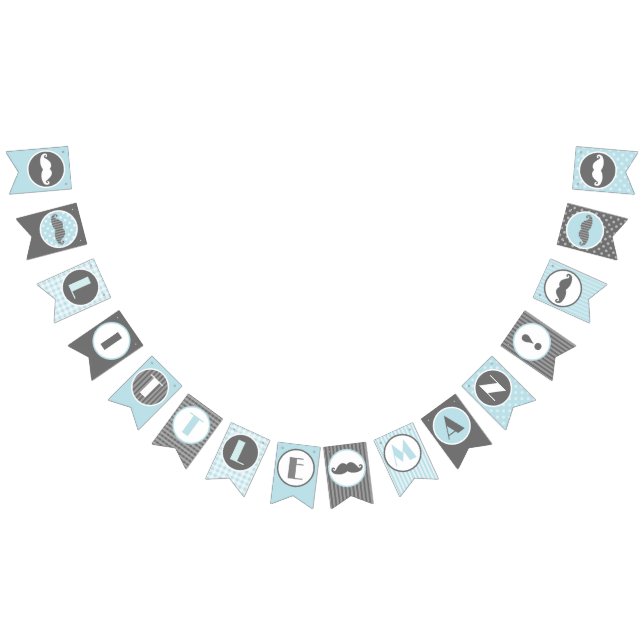 Bandeira azul e cinzenta do homem pequeno do (Todos)