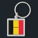 Bandeira belga chaveiro<br><div class="desc">Bandeira belga chaveiro. A partir do meu trabalho original em Zazzle.com/virginia5050 e em OFERTAS INTERNACIONAIS em Zazzle.com/InternationalGifts*</div>