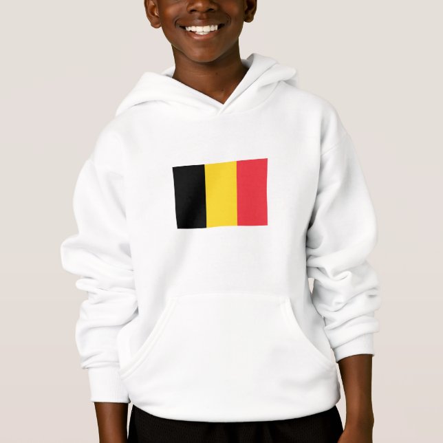 Bandeira Belga Patriótica Hoodie (Frente)