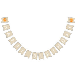 Bandeira bonito do feliz aniversario da abóbora da