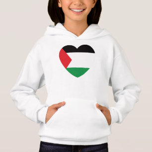 bandeira branca palestina design gráfico cardíaco