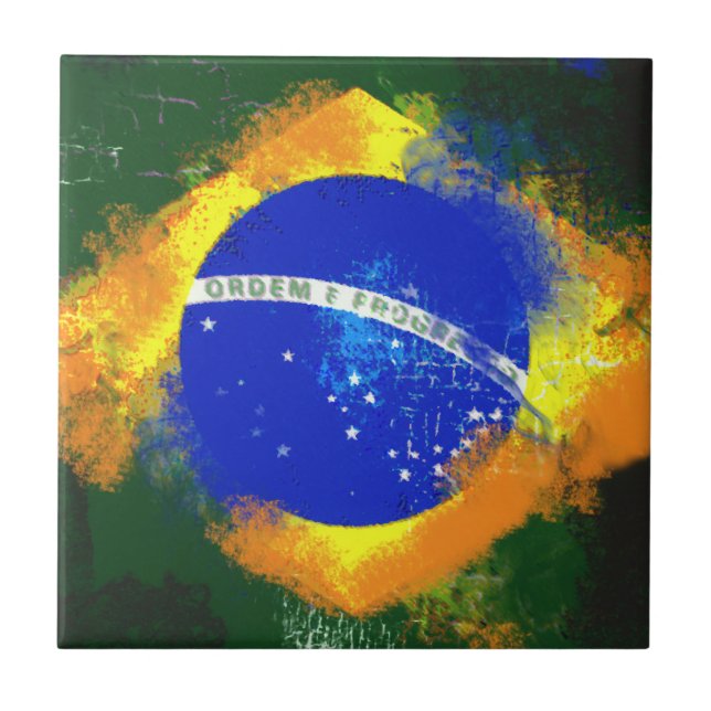Bandeira brasileira BR Brasil (Frente)