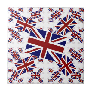 Bandeira BRITÂNICA de Union Jack nas camadas