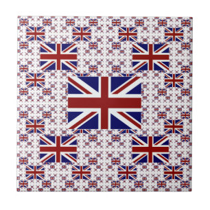 Bandeira BRITÂNICA de Union Jack nas camadas