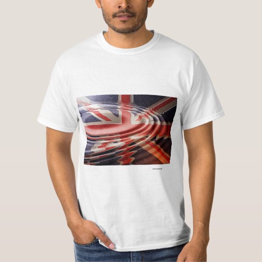 Bandeira Britânica refletida Camiseta