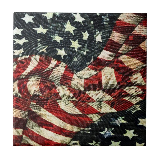 Bandeira-Camuflagem americana por Shirley Taylor (Frente)