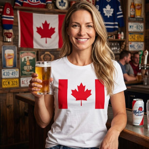Bandeira canadense. CANADÁ. 