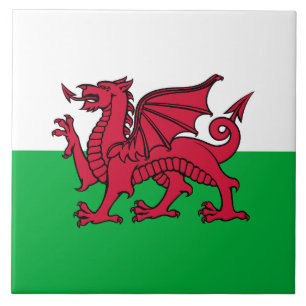 Bandeira Celta do Dragão Vermelho do País de Gales