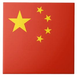 Bandeira chinesa (China) Azulejo cerâmico
