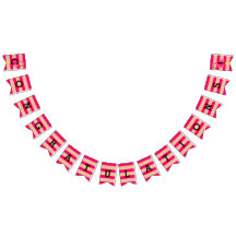 Bandeira cor-de-rosa da estamenha do flamingo