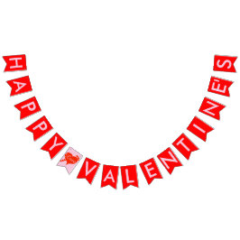 Bandeira cor-de-rosa da estamenha dos corações