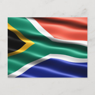 Bandeira da África do Sul - Cartão postal