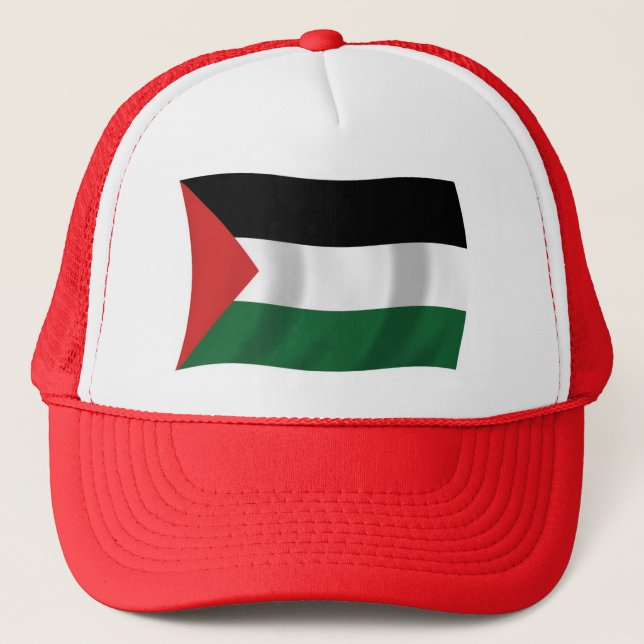 Bandeira da Autoridade Palestina Boné (Frente)