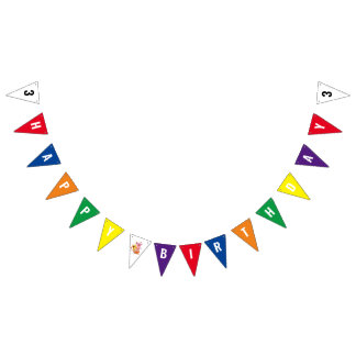 Bandeira da bandeira do aniversário do mundo da